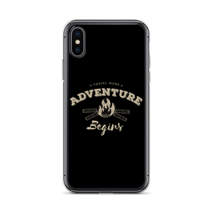 iPhone X/XS Travel More Adventure Begins iPhone Case by Design Express