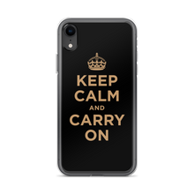 Keep Calm and Carry On (Black Gold) iPhone Case iPhone Cases by Design Express