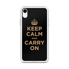 Keep Calm and Carry On (Black Gold) iPhone Case iPhone Cases by Design Express