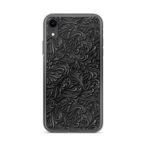 iPhone XR 3D Black Ornament Pattern iPhone Case by Design Express