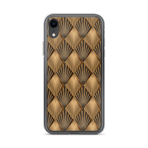 iPhone XR Golden Art Deco Pattern iPhone Case by Design Express