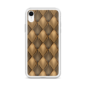 Golden Art Deco Pattern iPhone Case by Design Express