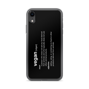 iPhone XR Vegan Dictionary iPhone Case by Design Express