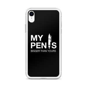 My pen is bigger than yours (Funny) iPhone Case by Design Express