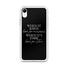 When it rains, look for rainbows (Quotes) iPhone Case by Design Express