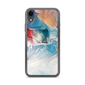 iPhone XR Colorful Marble Liquid ink Art Full Print iPhone Case by Design Express