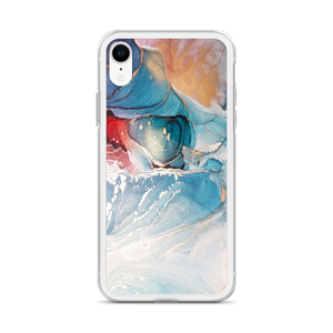 Colorful Marble Liquid ink Art Full Print iPhone Case by Design Express