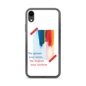 iPhone XR Rainbow iPhone Case White by Design Express