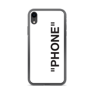 iPhone XR "PRODUCT" Series "PHONE" iPhone Case White by Design Express