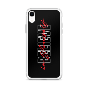 Believe in yourself Typography iPhone Case by Design Express