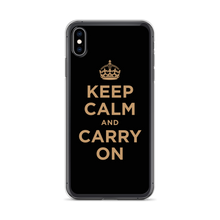 Keep Calm and Carry On (Black Gold) iPhone Case iPhone Cases by Design Express