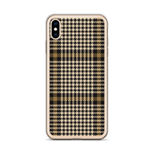 Herringbone Glen Plaid Pattern iPhone Case by Design Express
