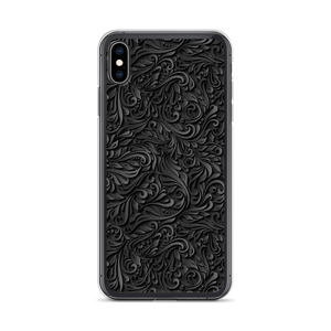 iPhone XS Max 3D Black Ornament Pattern iPhone Case by Design Express