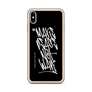 Make Peace Not War Vertical Graffiti (motivation) iPhone Case by Design Express