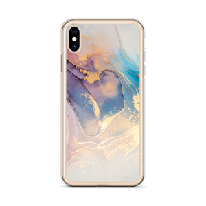 Soft Marble Liquid ink Art Full Print iPhone Case by Design Express