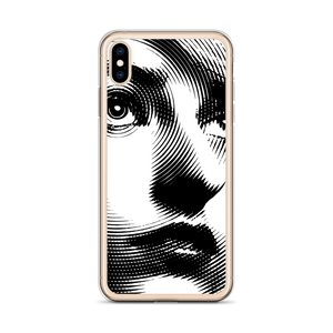 Face Art Black & White iPhone Case by Design Express