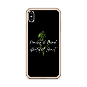 Peaceful Mind Grateful Heart iPhone Case by Design Express