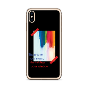 Rainbow iPhone Case Black by Design Express