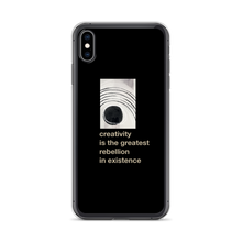 iPhone XS Max Creativity is the greatest rebellion in existence iPhone Case by Design Express