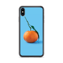 iPhone XS Max Orange on Blue iPhone Case by Design Express