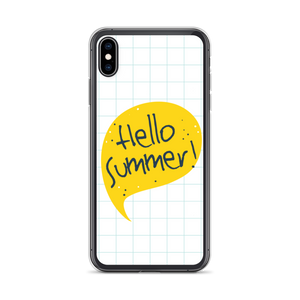 iPhone XS Max Hello Summer Yellow iPhone Case by Design Express