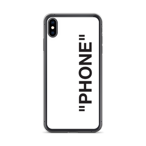 iPhone XS Max "PRODUCT" Series "PHONE" iPhone Case White by Design Express