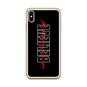 Believe in yourself Typography iPhone Case by Design Express