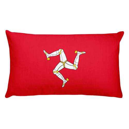 Default Title Isle of Man Flag Allover Print Rectangular Pillow Home by Design Express