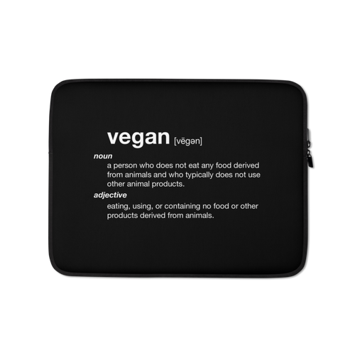 13″ Vegan Dictionary Laptop Sleeve by Design Express