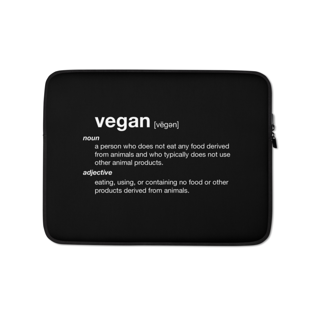 13″ Vegan Dictionary Laptop Sleeve by Design Express