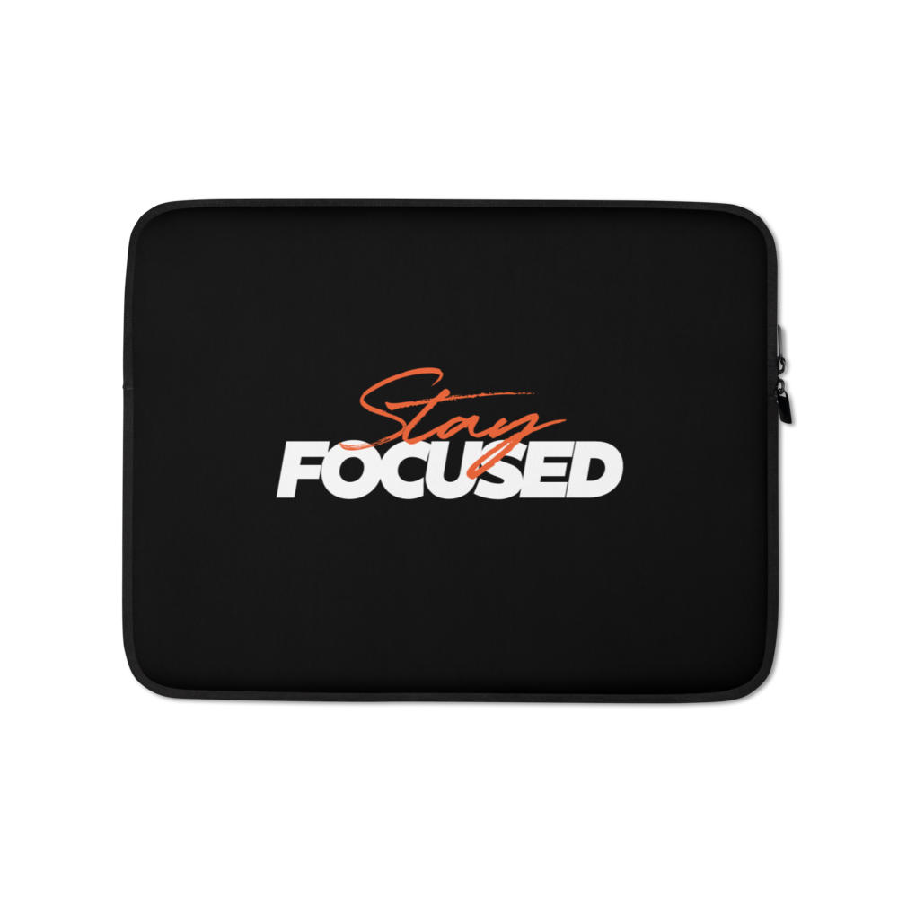 13″ Stay Focused (Motivation) Laptop Sleeve by Design Express