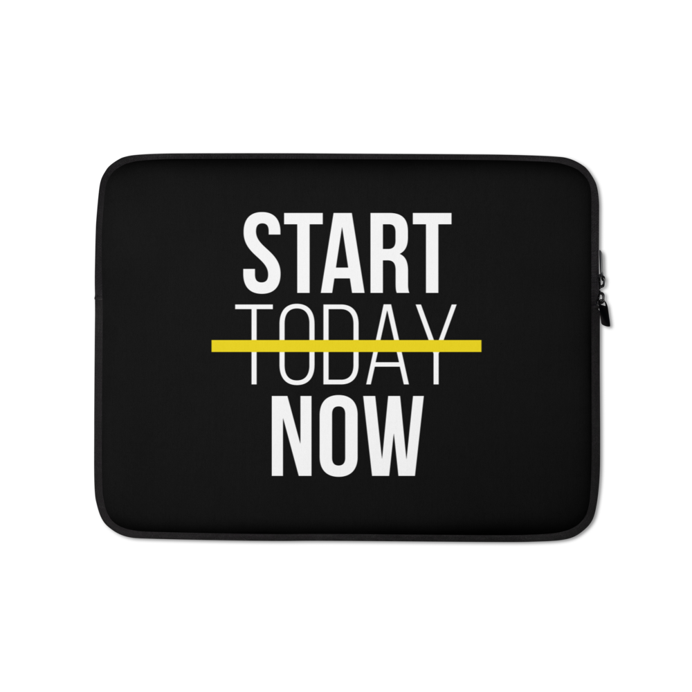 13″ Start Now (Motivation) Laptop Sleeve by Design Express