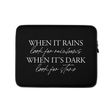 13″ When it rains, look for rainbows (Quotes) Laptop Sleeve by Design Express