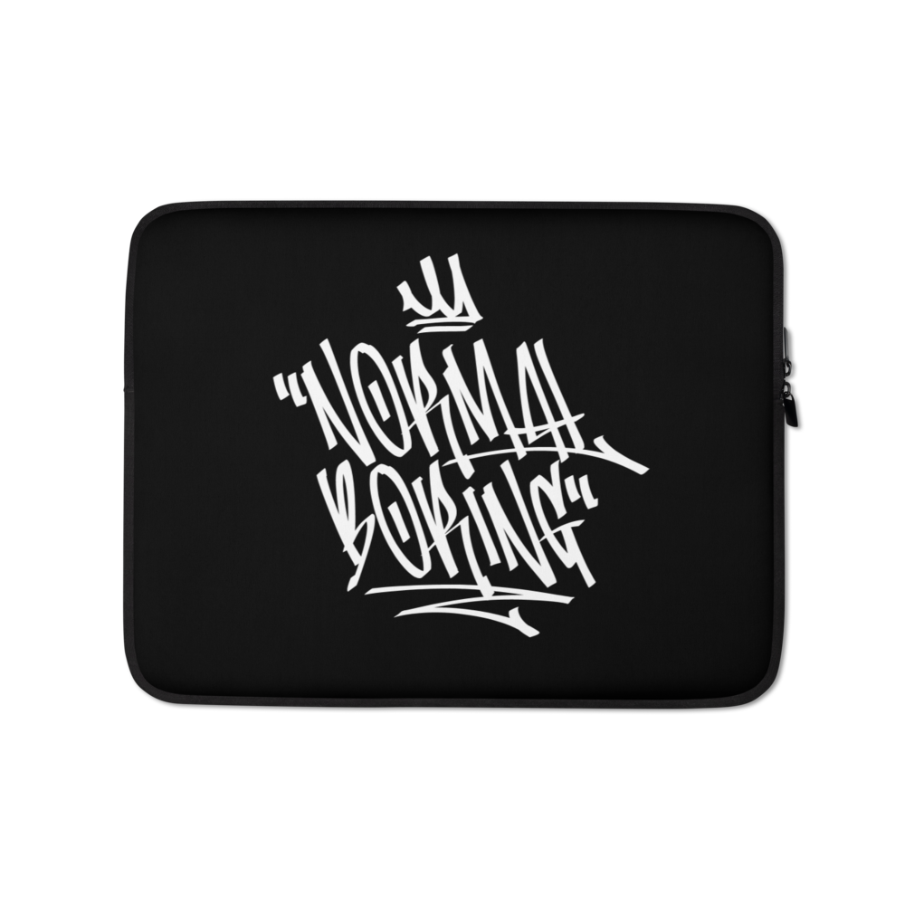 13″ Normal is Boring Graffiti (motivation) Laptop Sleeve by Design Express