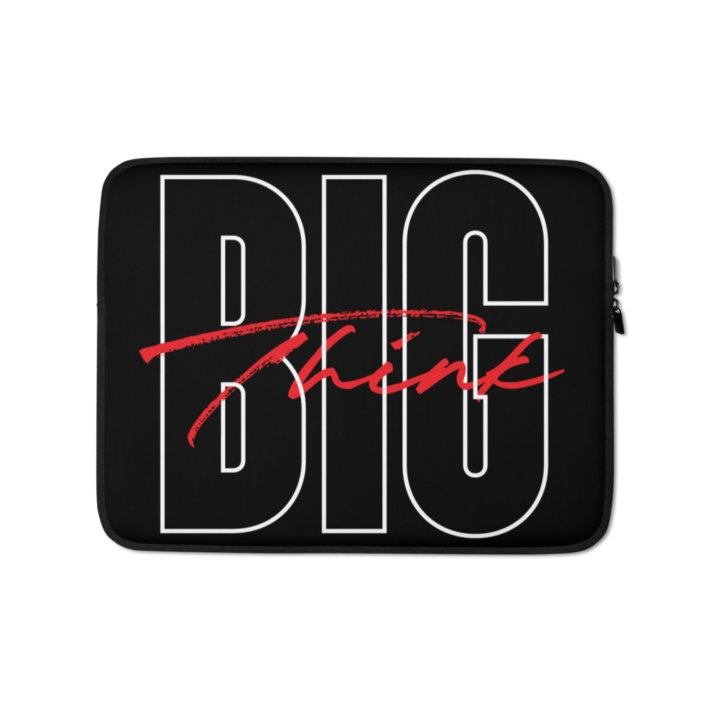 13″ Think BIG (Bold Condensed) Laptop Sleeve by Design Express