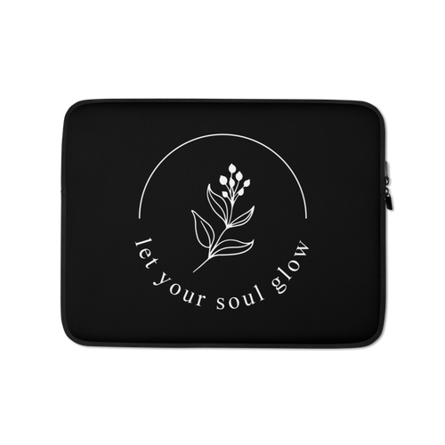 13″ Let your soul glow Laptop Sleeve by Design Express