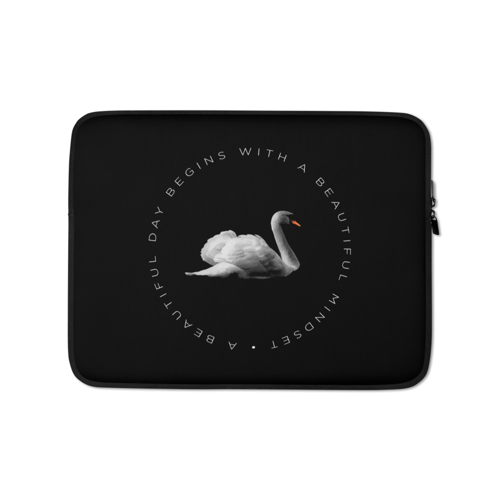 13″ a Beautiful day begins with a beautiful mindset Laptop Sleeve by Design Express