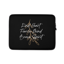 13″ Kind Heart, Fierce Mind, Brave Spirit Laptop Sleeve by Design Express