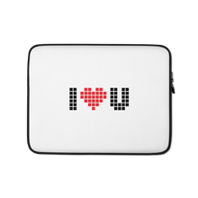 13″ I Heart U Pixel Laptop Sleeve by Design Express