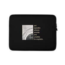 13″ Art speaks where words are unable to explain Laptop Sleeve by Design Express