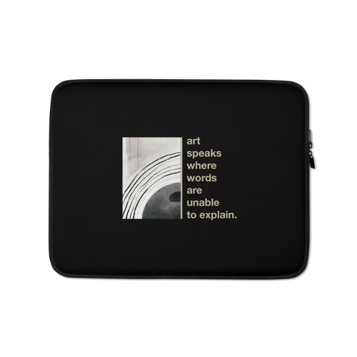 13″ Art speaks where words are unable to explain Laptop Sleeve by Design Express