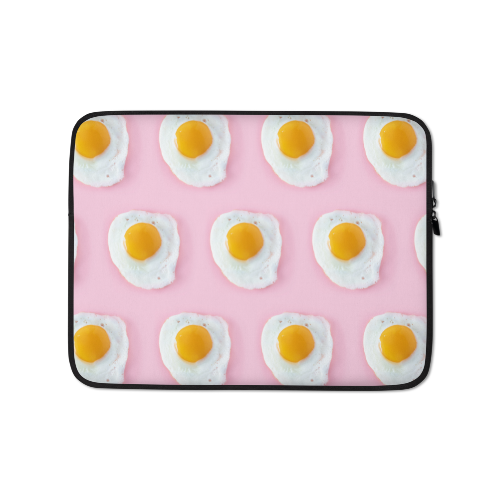 13″ Pink Eggs Pattern Laptop Sleeve by Design Express