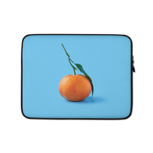 13″ Orange on Blue Laptop Sleeve by Design Express