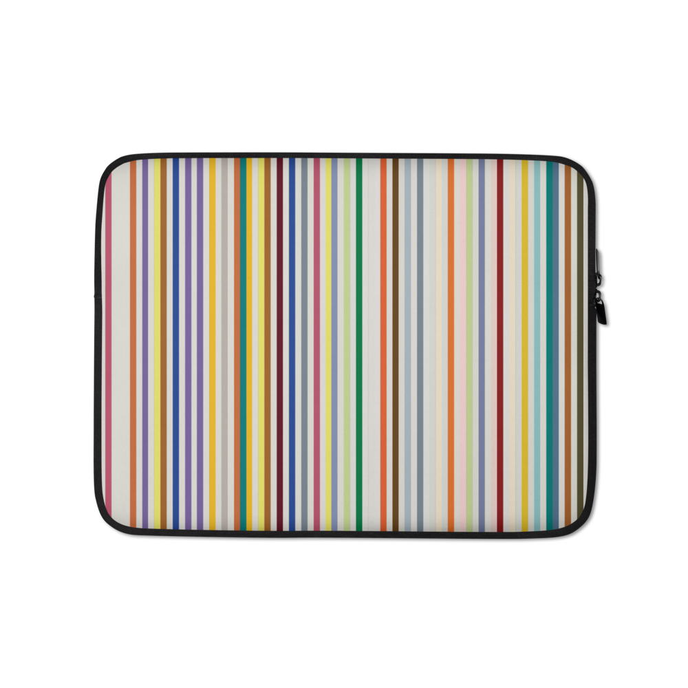 13″ Colorfull Stripes Laptop Sleeve by Design Express