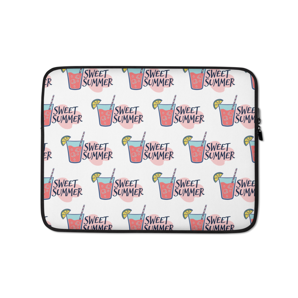 13″ Drink Sweet Summer Laptop Sleeve by Design Express