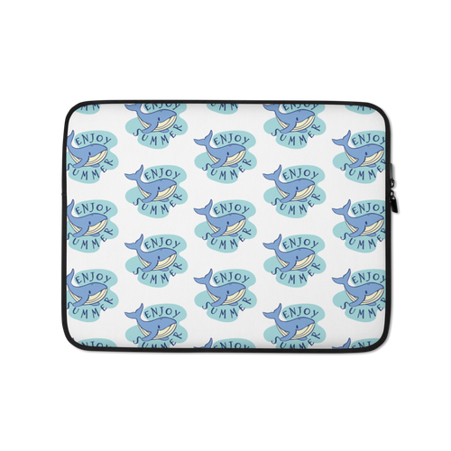 13″ Whale Enjoy Summer Laptop Sleeve by Design Express