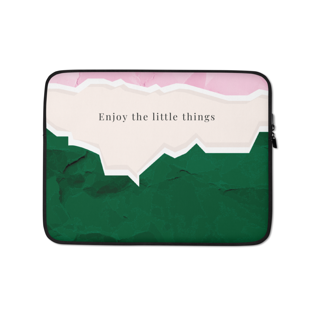 13″ Enjoy the little things Laptop Sleeve by Design Express