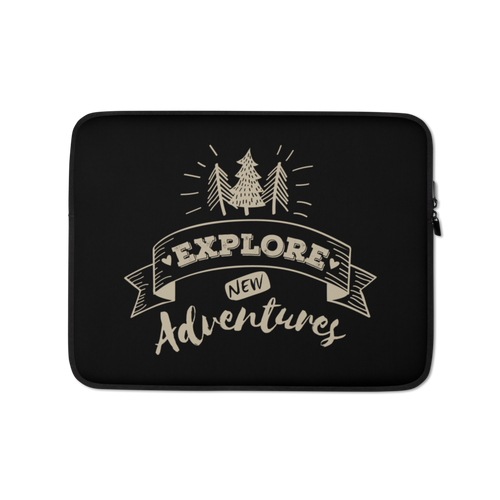 13″ Explore New Adventures Laptop Sleeve by Design Express