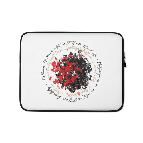 13″ Nothing is more abstarct than reality Circle Laptop Sleeve by Design Express