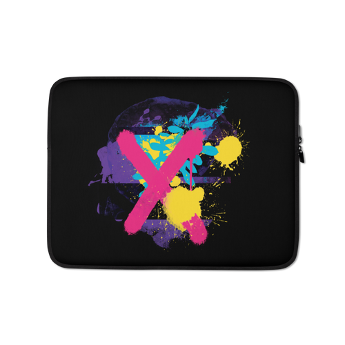 13″ Abstract Series 01 Laptop Sleeve Black by Design Express